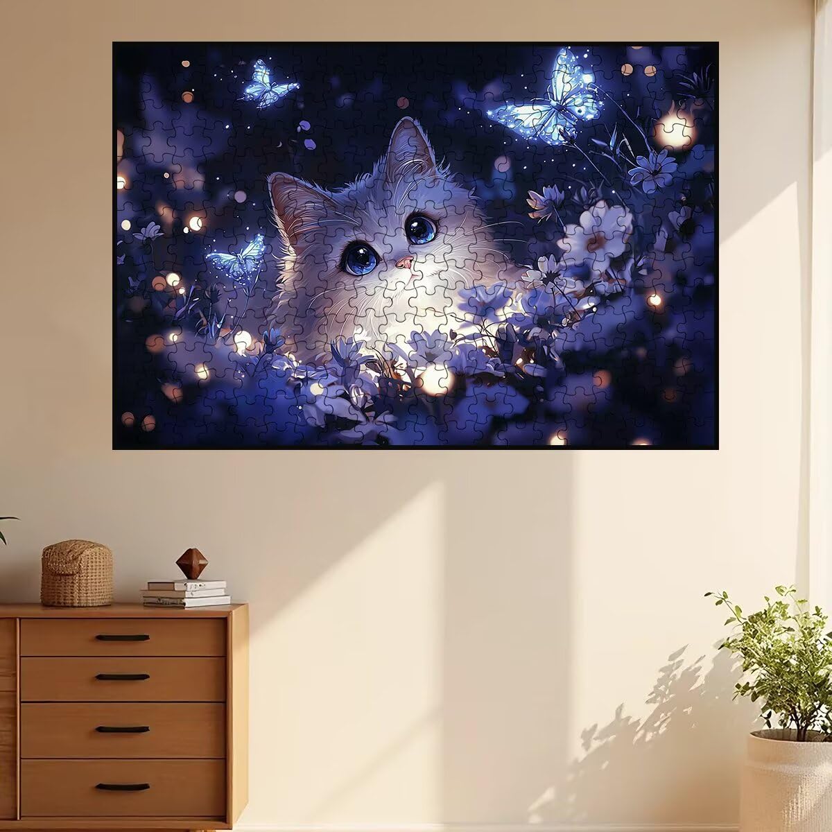 Puzzle 4000 Pezzi Farfalla, Puzzle Gatto per Adulti, Puzzles in Legno Intrattenimento Creativo, Divertimento, Puzzles Educativi Classici con Confezione di Alta Qualità Idea Regalo Donna Decor -2540