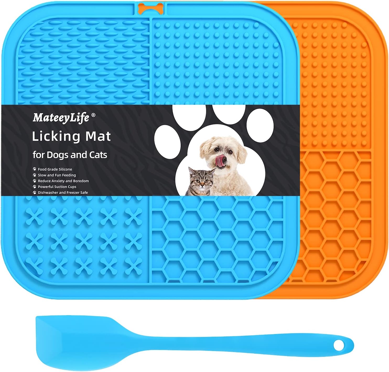MateeyLife Licking Mat for Dogs and Cats, Premium Lick Mats