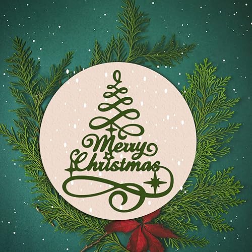 Miniatura 3 de Troqueles de corte de metal para suministros de fabricación de tarjetas, palabras de bendición de Navidad, troquelados, plantilla de plantilla para