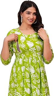jikonet Women's Maternity Feeding Kurti Printed Pregnancy & Nursing Dress Comfortable Breastfeeding Womens Kurta-picture-36