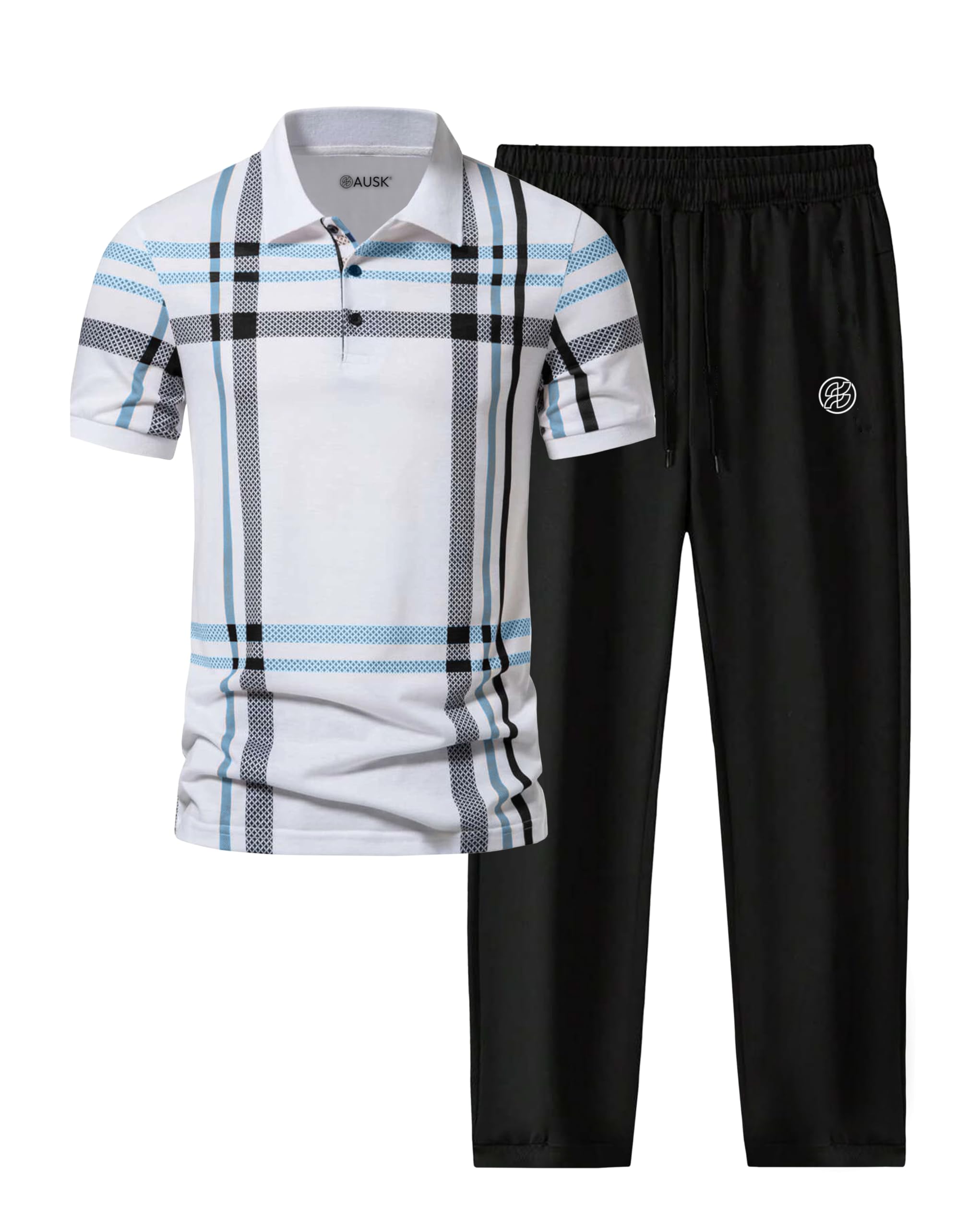 ausk Men set of T-shirt and Track pant Coords sets of Printed Tshirt & Pant-picture-48