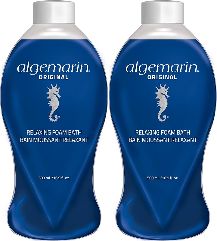 Algemarin Espuma para Banho com Fragrância Original – Pacote com 2, 500 mL cada