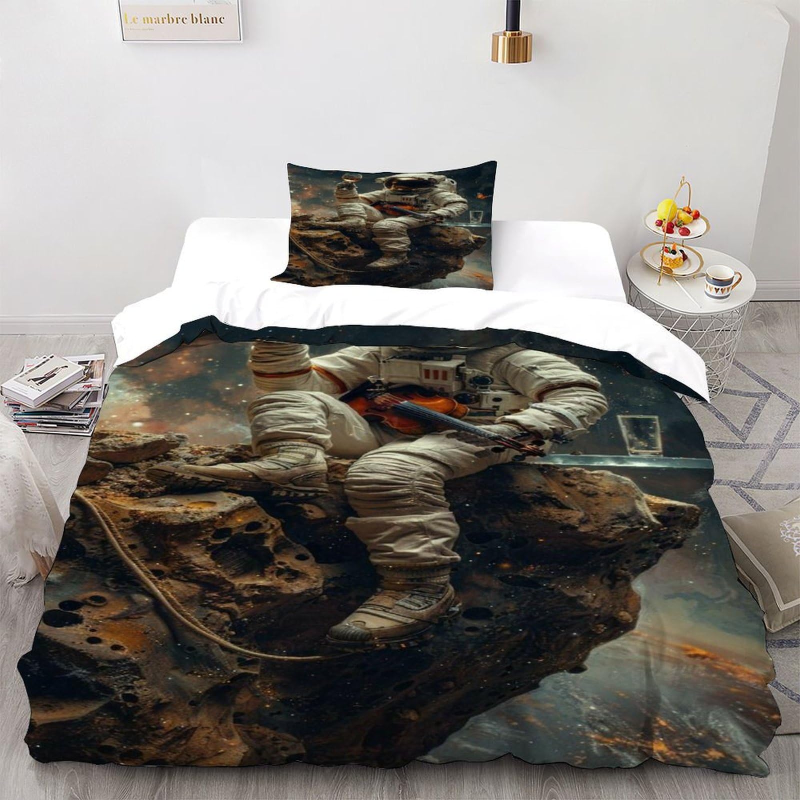 Parure de couette espace d'astronaute pour illuminer la chambre des enfants chaque nuit