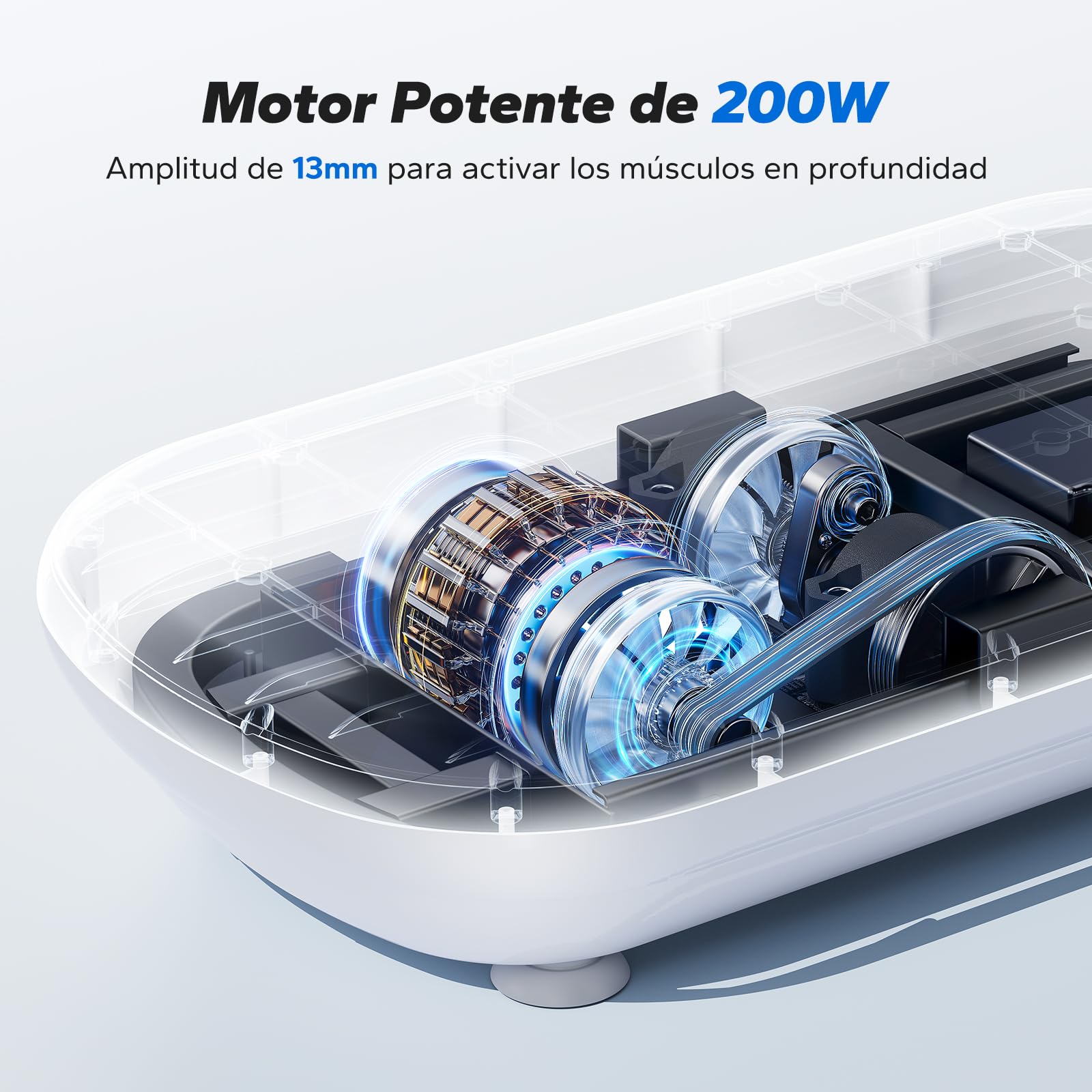 MERACH Potente Plataforma Vibratoria para Entrenamiento y Musculación, 13 mm de Amplitud, 200 kg de Capacidad de Peso, Pedal de Silicona, Altavoz Bluetooth Integrado
