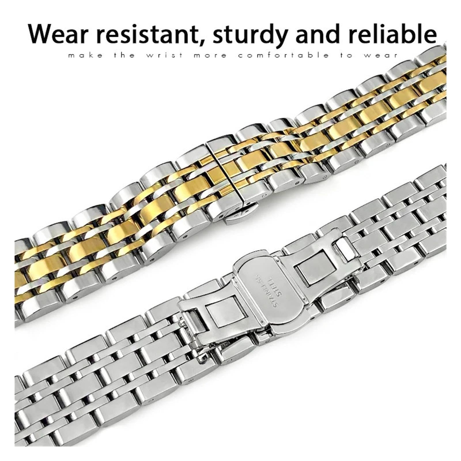 Cinturino curvo SS Seven Bead compatibile con Certina