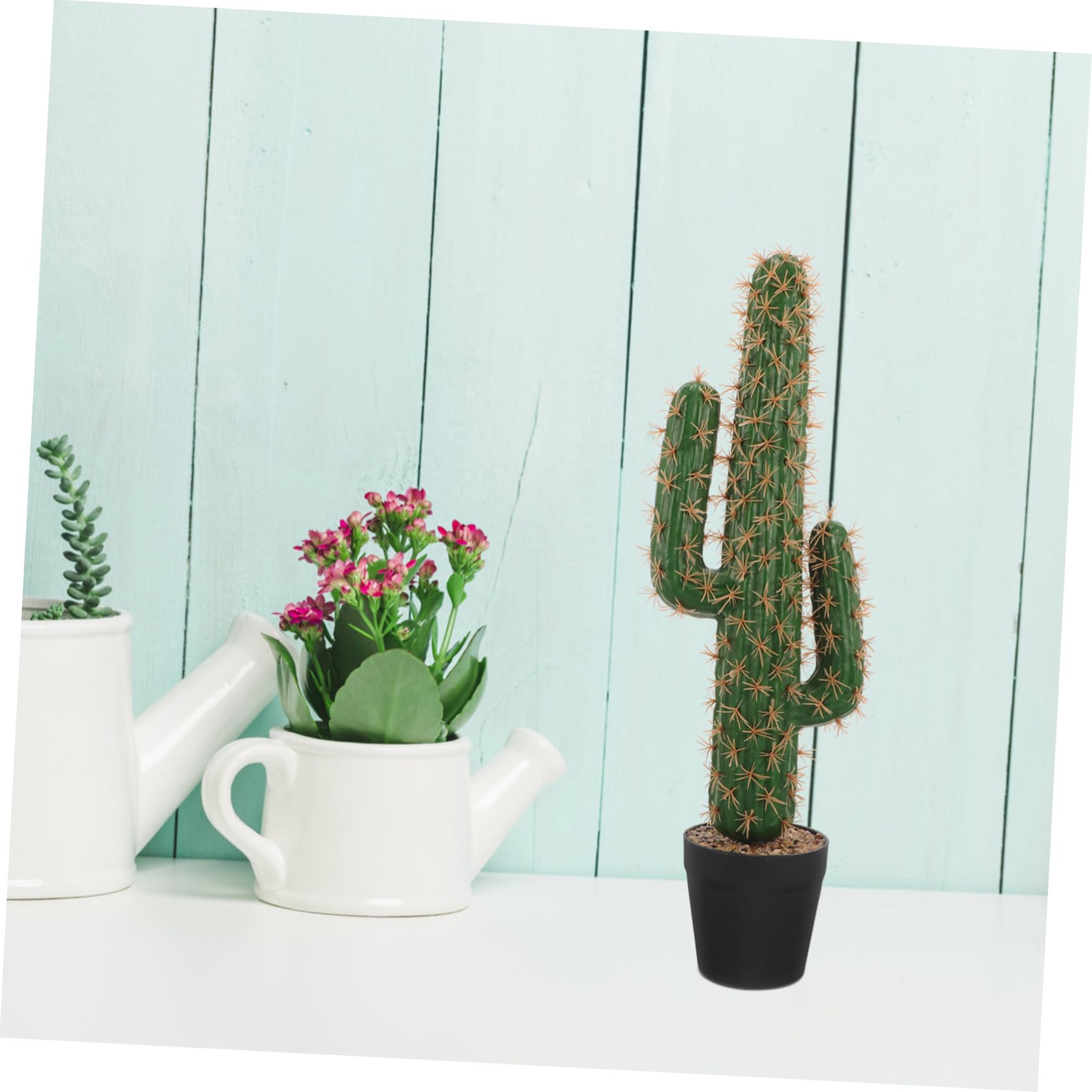 Faux cactus avec pots, bonsaï, décoration en pot, plantes grasses, figurines décoratives en plastique