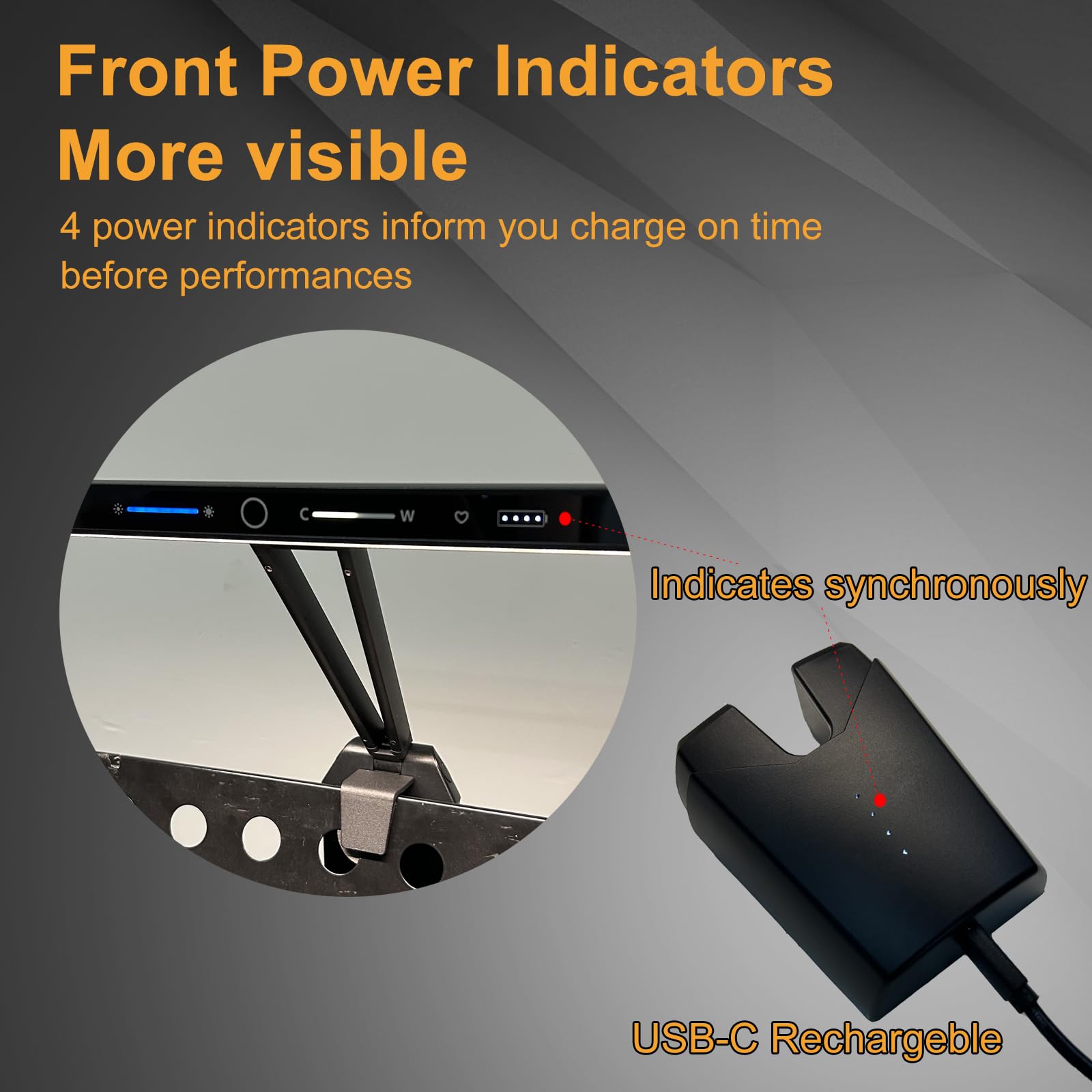 Notenständer Lichter Clip On LED Wiederaufladbar mit eingebautem 4000mAh Lithium Batteriebetrieben Typ-C Augenpflege Notenblatt Lampe Faltbar für Orchester