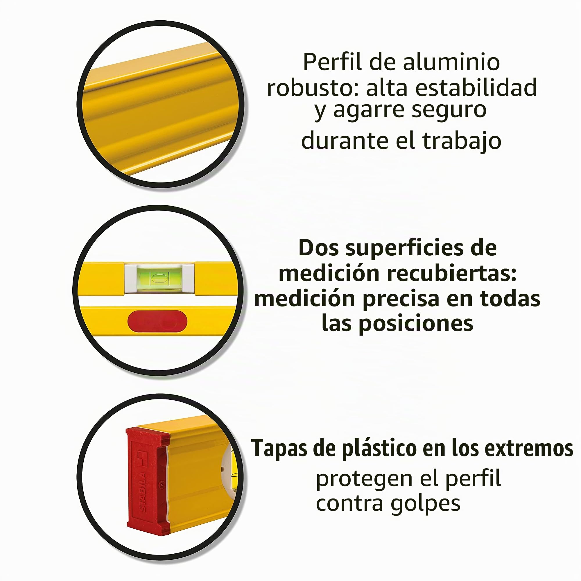 Nivel de burbuja magnético Stabila 80 ASM de 30 cm.