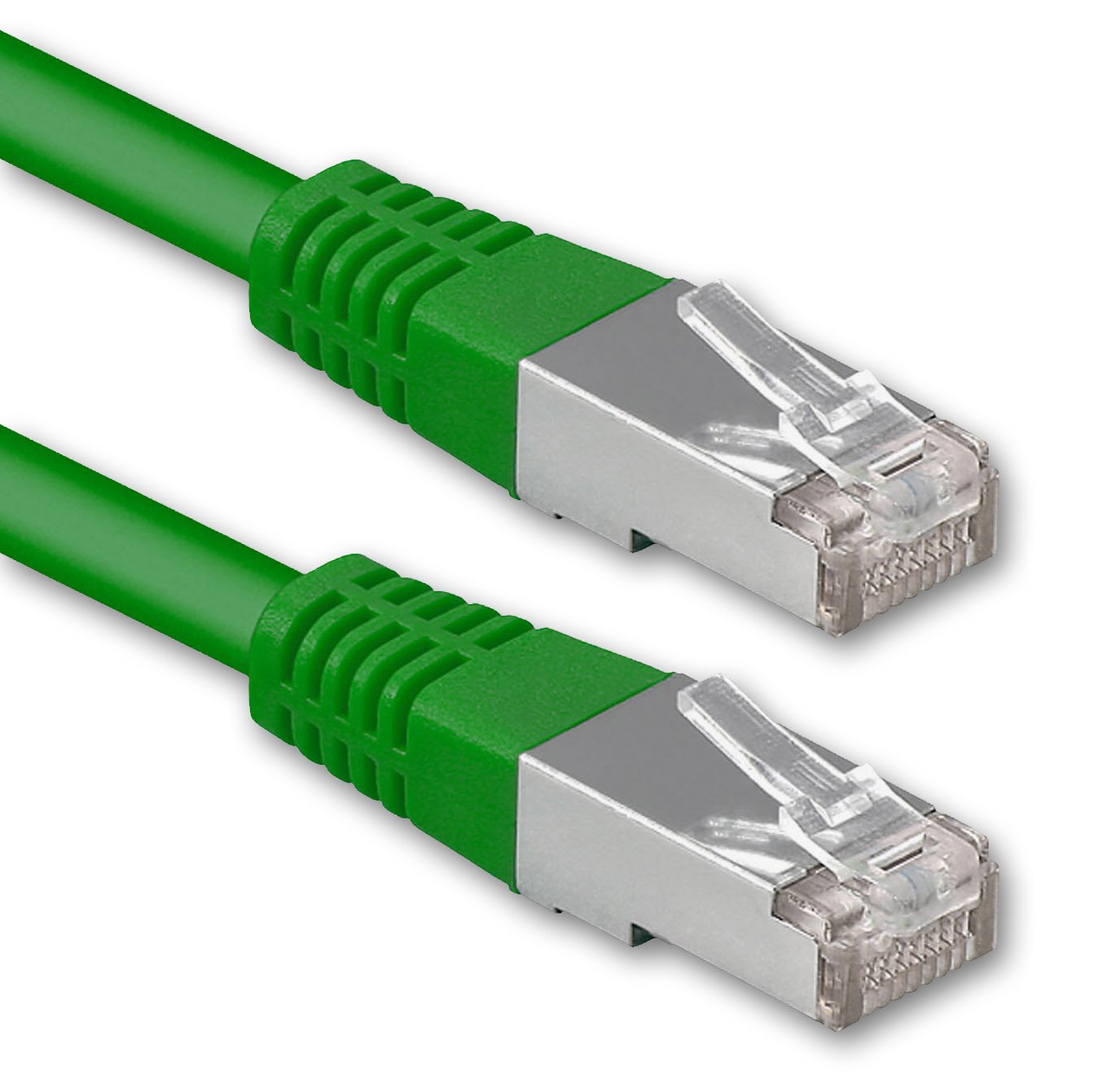5m grün - 1 Stück Cat.6 Patchkabel Netzwerkkabel CAT6 S-FTP Gigabit LAN PIMF CAT 6 Kupfer CU Halogenfrei Internet DSL Spielkonsole Smart TV