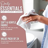 Vista 110 de DAN RIVER Juego de 4 toallas de baño, 27 x 54 pulgadas, 100% algodón, más grandes y ligeras, de secado rápido, súper suaves y absorbentes, toallas