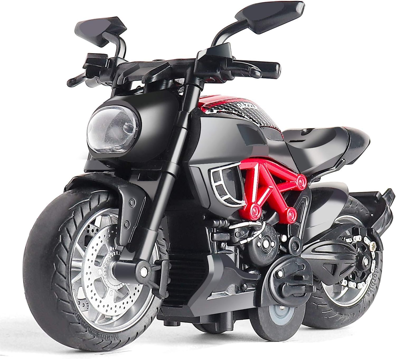 Amitasha 1:14 Scale Diecast Motorcycle Bike Pull Back Motorbike Toy with Movable Handle and Sound for Kids Boys Age 2-12 Years Birthday Gift (B0CR1KL5DZ) Amazon Price History, Amazon Price Tracker
