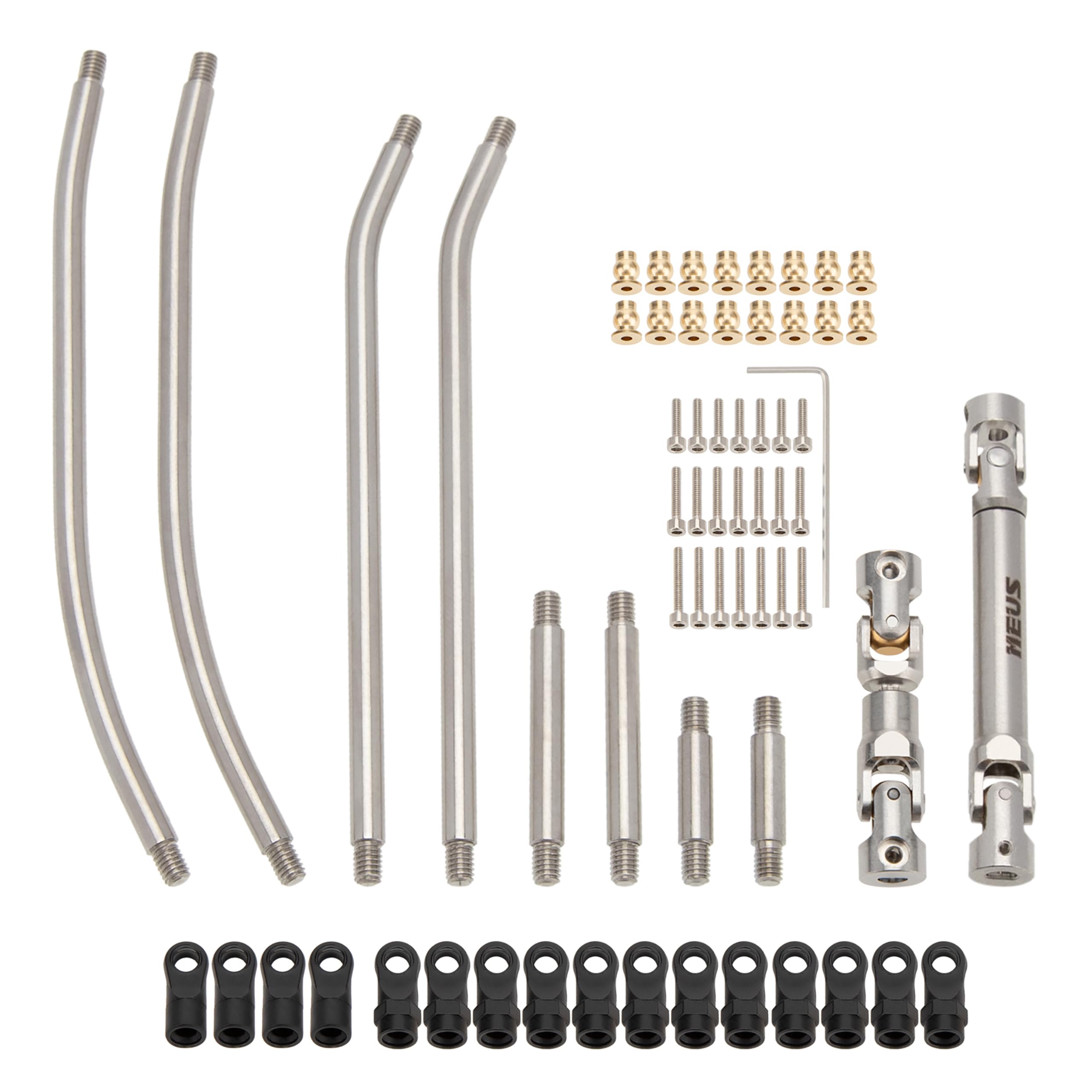 Photo 1 of MEUS RACING SCX24 Links Driveshafts Set for Axial 1/24 RC Crawler
