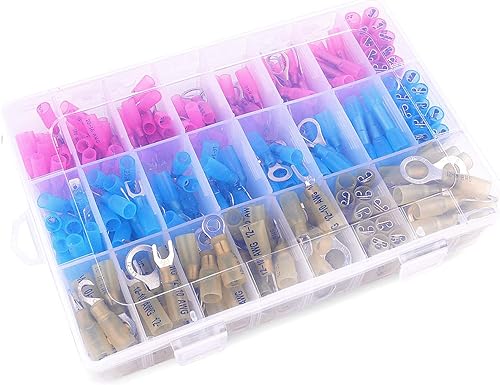 Miniatura 8 de 135pcs nilight termorretráctil conectores de alambreKit de terminales eléctricosMarina Automotive Crimp conector surtidoAnillo Tenedor gancho pala