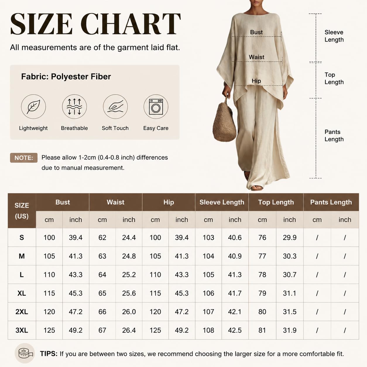 Generico Completo da Casa da Donna Composto da T-Shirt Oversize A Maniche Lunghe E Pantaloni A Gamba Larga. Elegante Abbigliamento Casual E Leggero, Perfetto per Viaggi E Vacanze.