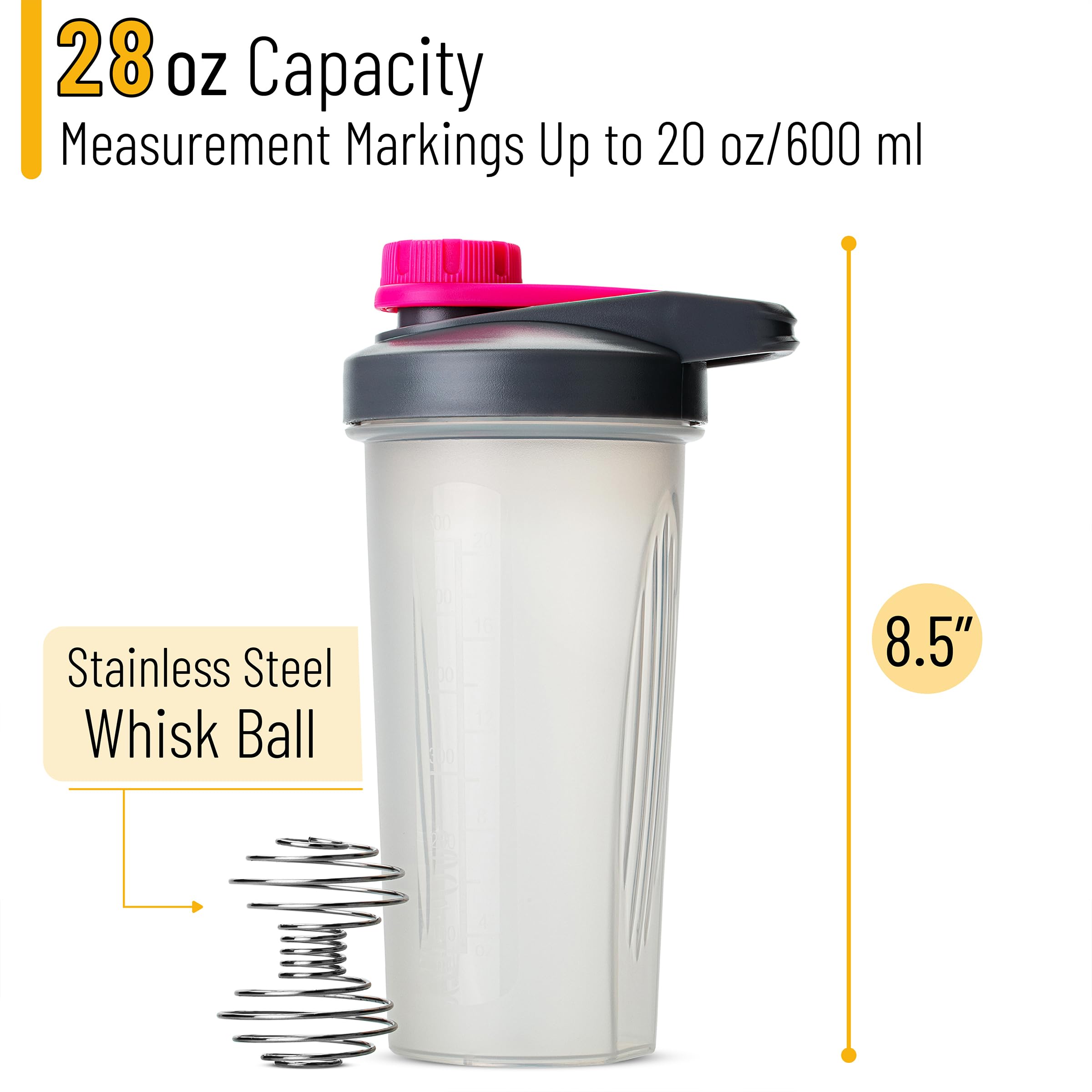 Mr. Pen Shaker Bottles for Protein Mixes - 28 oz — Amazon image 2