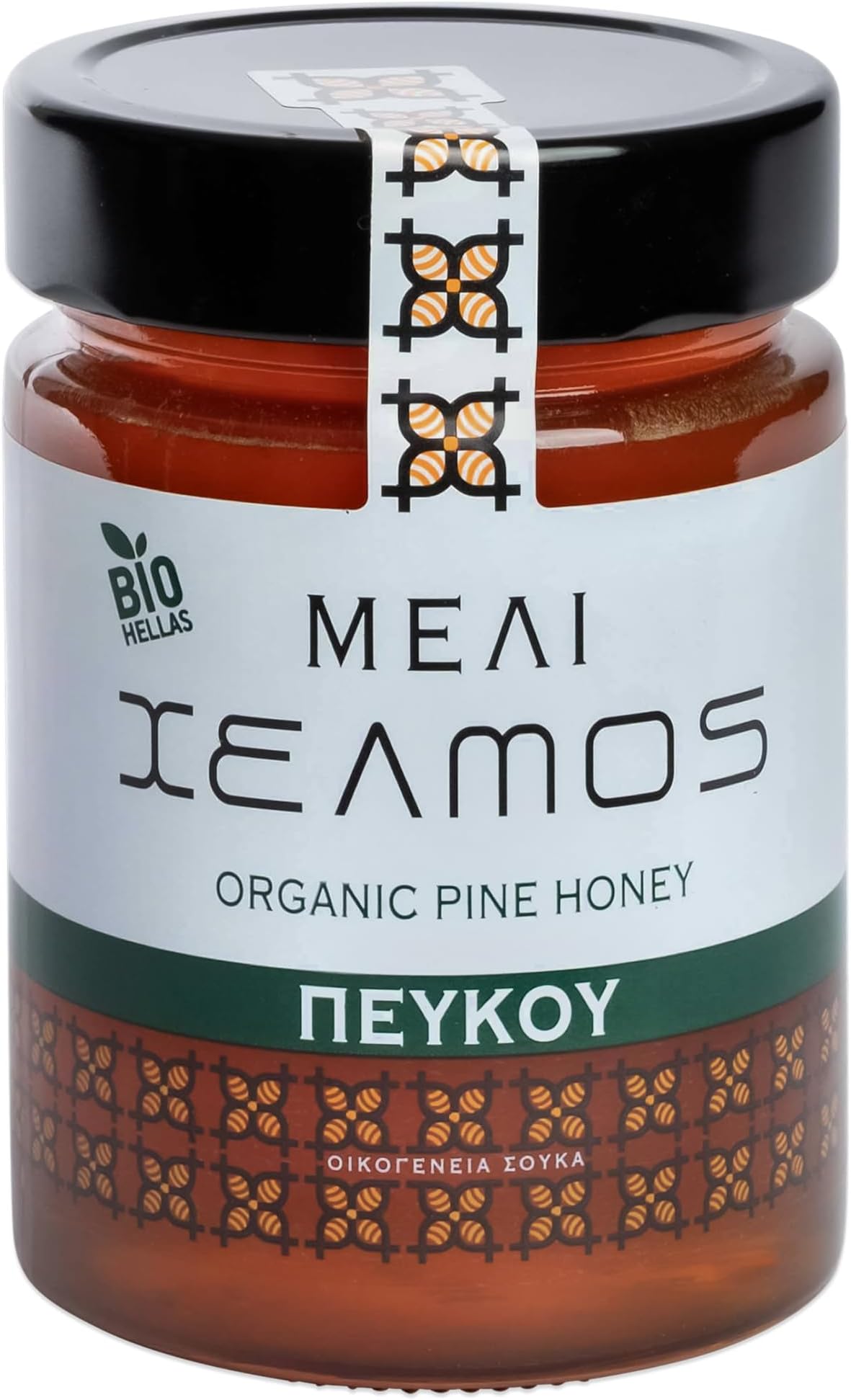 Organic Greek Pine Honey 450g – Certified Organic Forest Honey