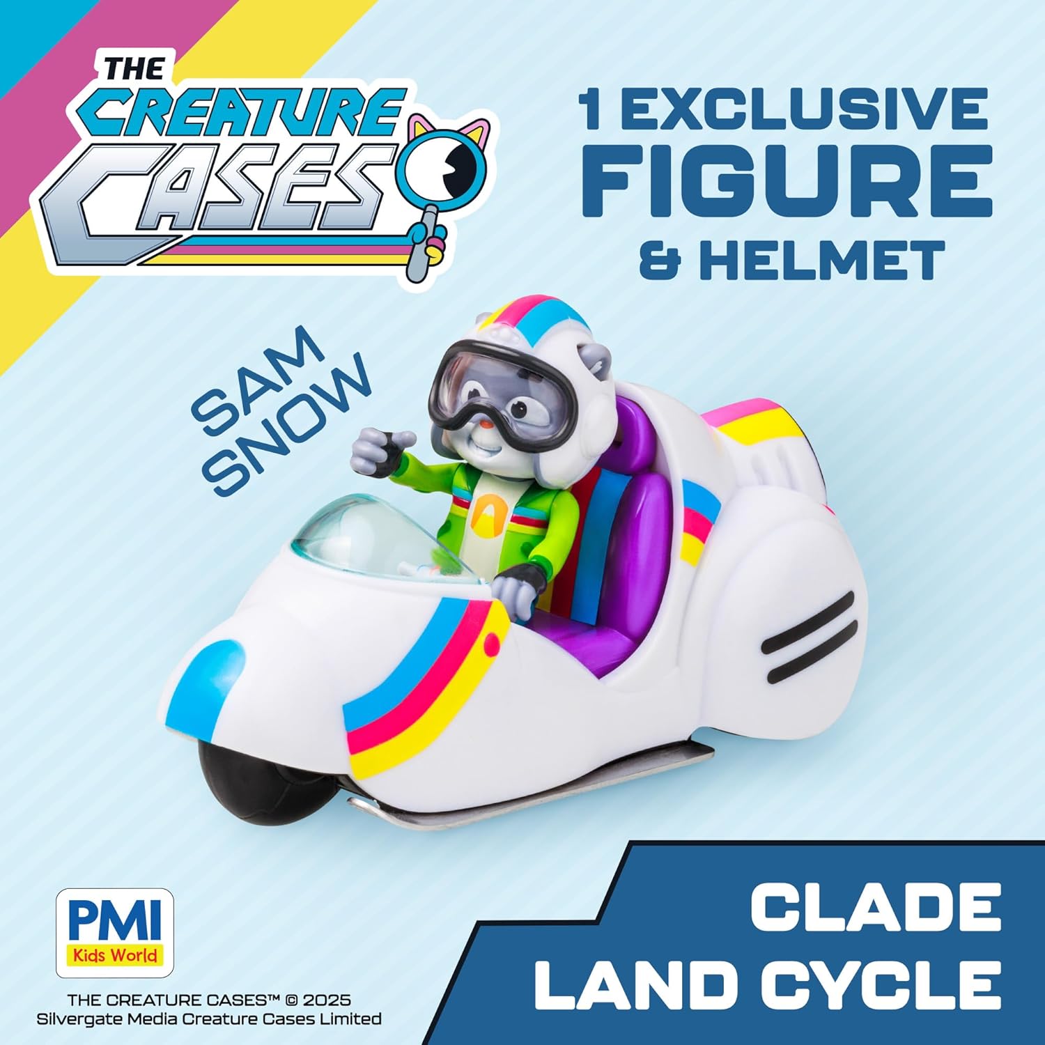 P.M.I. The Creature Cases Multi-Terrain Motorcycle – Land Vehicle Mystery Assortment , 1 of 2 Adventure Bikes Sent at Random , Official Collectible by PMI Toys