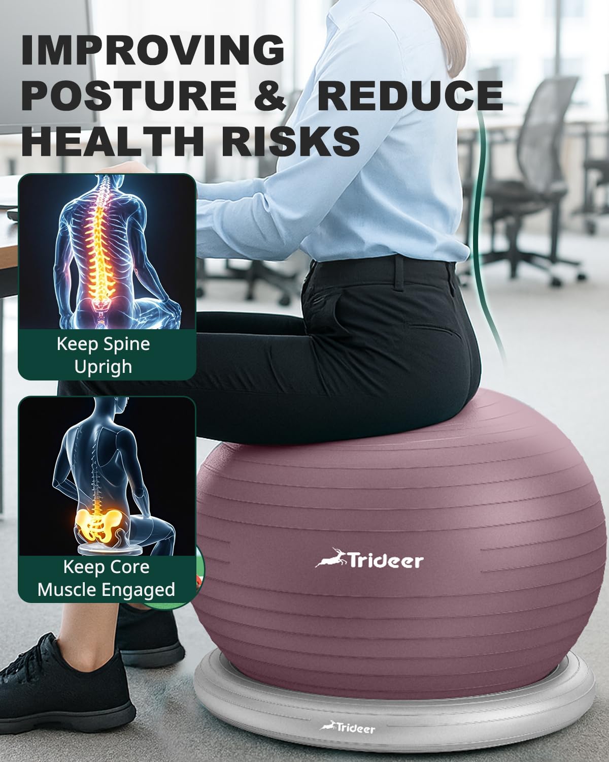 Trideer Exercise Ball