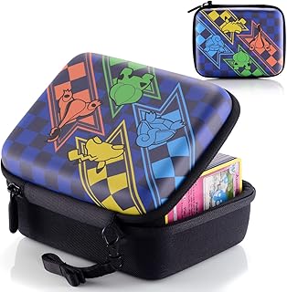 CampFENSE Card Carrying Case for PTCG Cards, Trading Card Storage Box, Holds 400+ TCG Cards - Gifts for Boys & Girls (Firs...