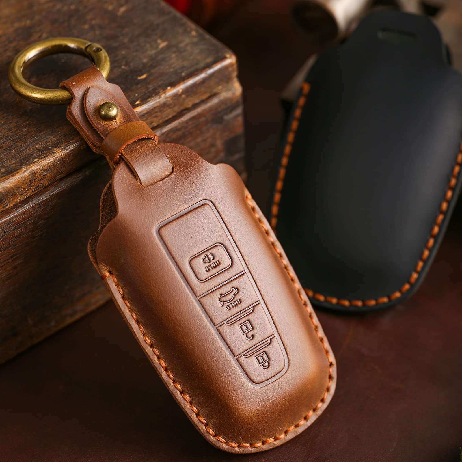 Buy Key Fob Cover For Toyota,Genuine Leather Key Fob Case Replaceent