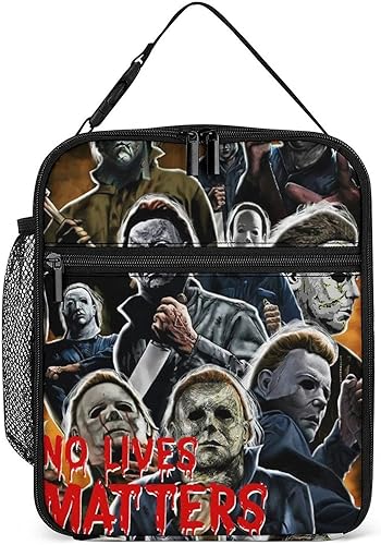 Bolsas térmicas ligeras a prueba de fugas Michael Halloween Myers bolsa de almuerzo gourmet bolsa de refrigerios para la familia loncheras disponible en Yaxa Peru