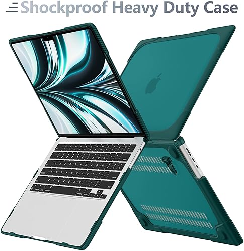 Miniatura 4 de Batianda Funda para MacBook Air M3 de 15 pulgadas 2024 2023 versión de chip M2 modelo A3114 A2941, resistente a prueba de golpes, carcasa rígida