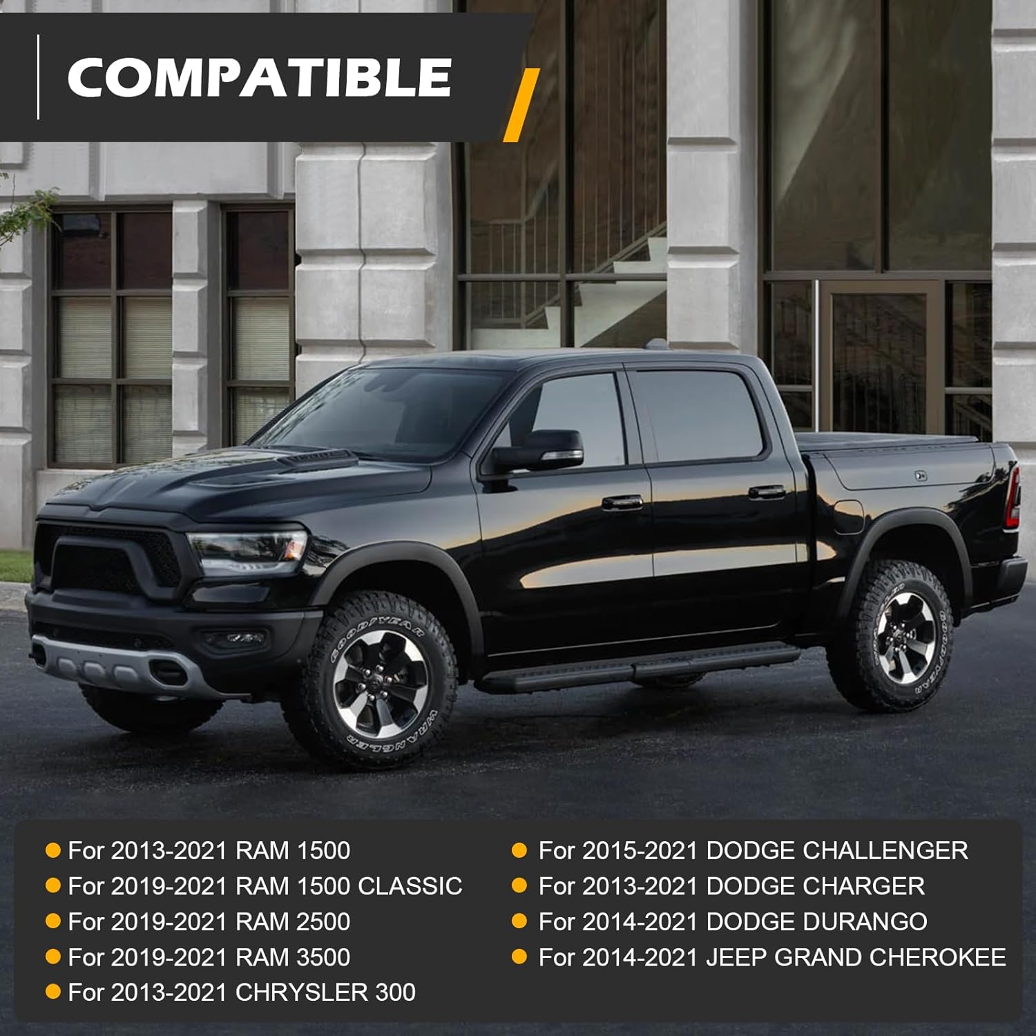 265-850 Transmission Oil Pan with Gasket & Drain Plug for Ram 1500 2500 3500 Dodge Durango Challenger Charger/Jeep Grand Cherokee/Chrysler 300-8 Speed Trans Replaces# 68233701AA 68233701AB