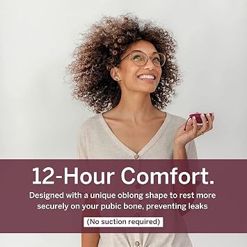 Pixie 2 Menstrual Discs for Feminine Care - 100% Medical-Grade Silicone - Ranked 1 for Softest Reusable Period Disc - Removes Like a Tampon - Wear 12 Hours - Capacity of 5 and 7 Tampons