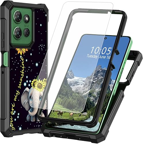 DIGTIALL Case for Moto G Stylus 5G 2025,Elephant Sunflower