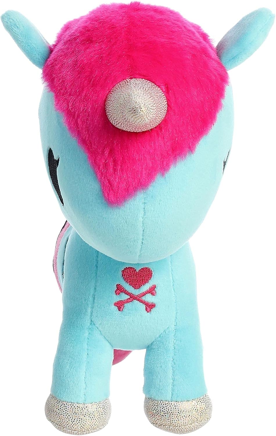 Aurora® Enchanting ©Tokidoki Aquamarina Stuffed Animal - Decorative Plush with Colorful Design - Ideal Gift for Adults and Kids - Blue 8.5 Inches