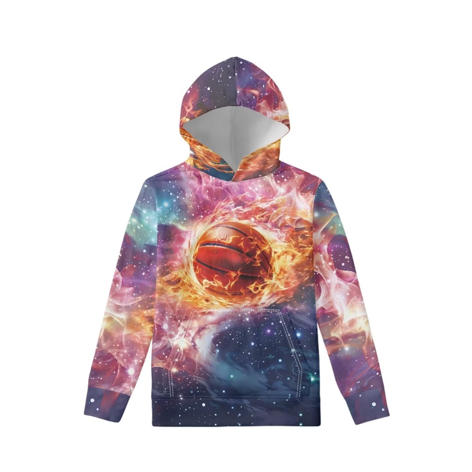 Coloranimal Girls Boys Sports Casual Long Sleeve Sweatshirts Hoodies with Front Pocket Sweater Tops Age 6-16year