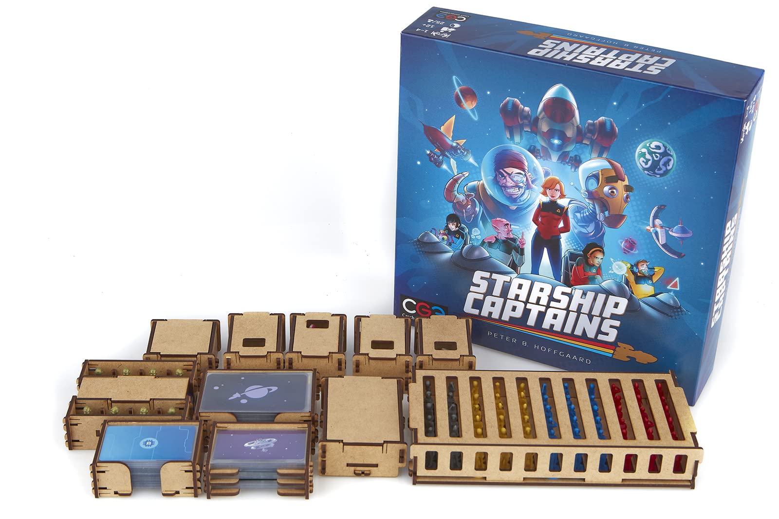 docsmagic.de Organizer Insert for Starship Captains Box, Beige
