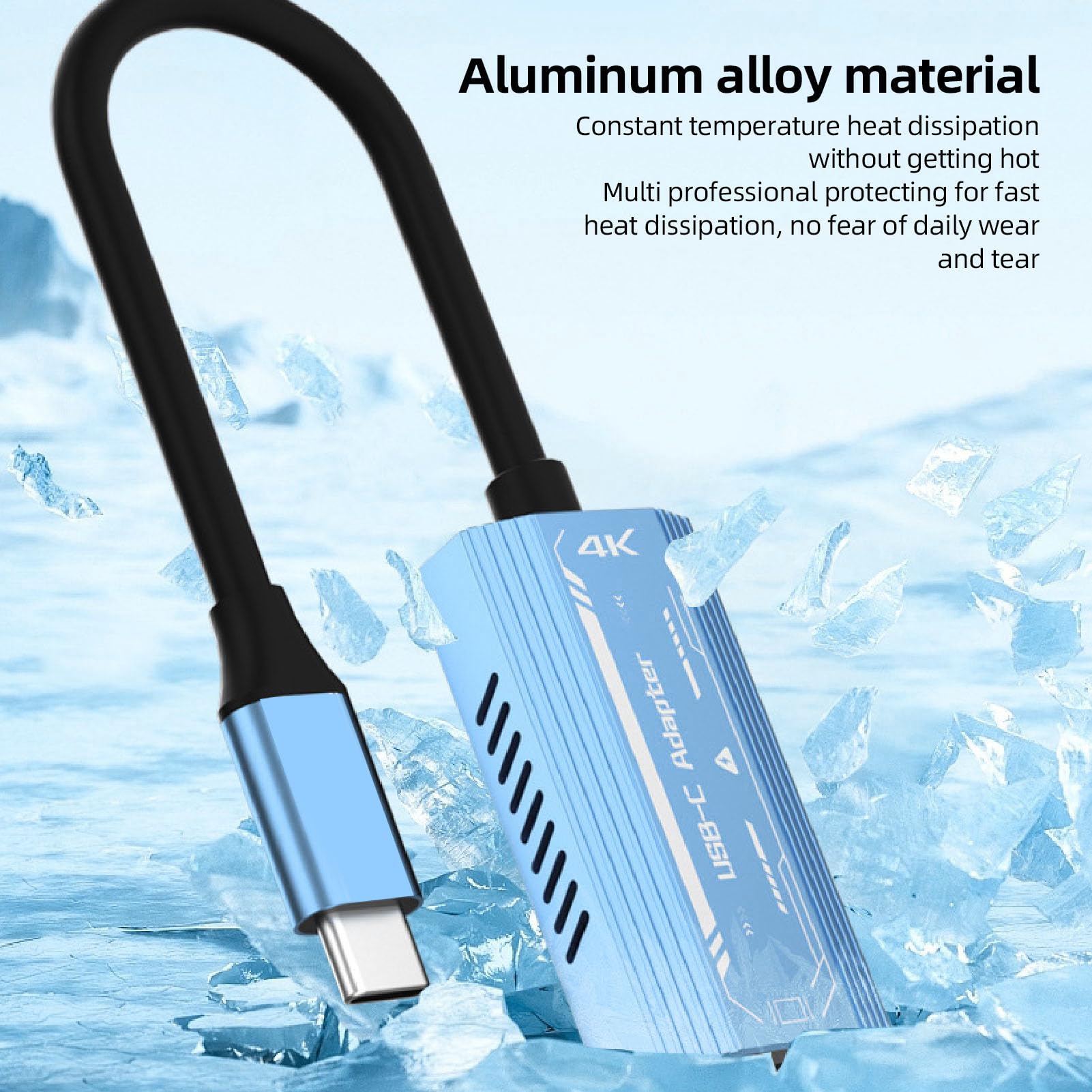USB C Agli Occhiali e Adattatore di Ricarica, Adattatore a Vetro AR 4K 60Hz Fino a Pd3.0, Carica e Giocate Rapidi da 100 W3.0, per Xreal per Vitura per per Rayneo e Altri