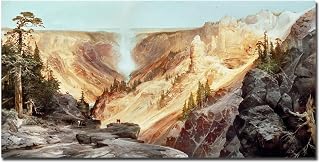 Trademark Fine Art BL0028-C1019GG Thomas Moran The Grand Canyon of Yellowstone 1872 Canvas Art