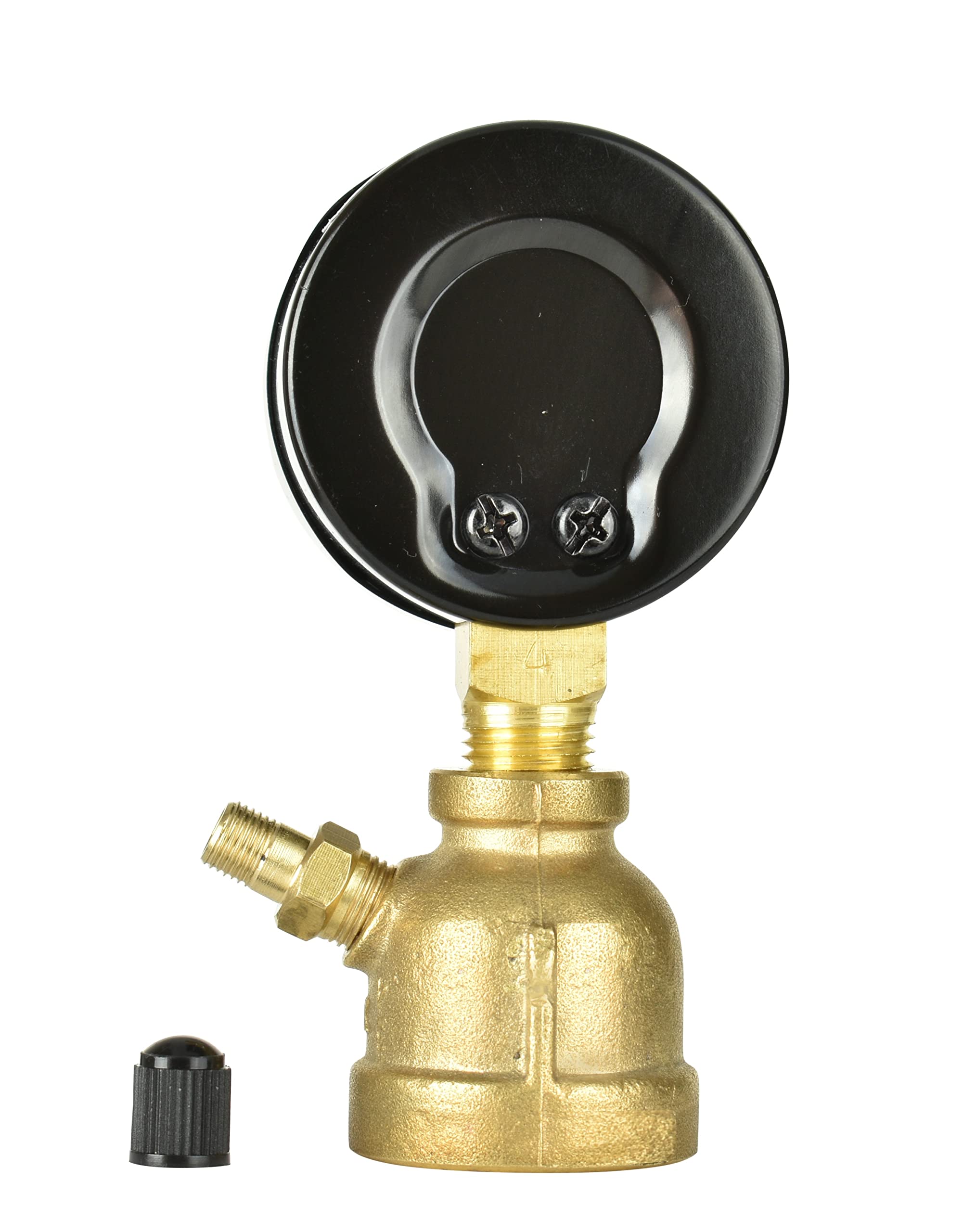 CARBO 4" Gas Test Pressure Gauge - 15 PSI / 30" Hg, 3/4" NPT, Stainless Steel Case, 1% Accuracy - View #8