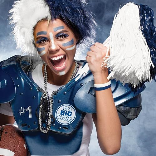 Miniatura 4 de Anderson's Cocteleras de espíritu escolar de un solo color, pompones de animadora, fanáticos de los deportes, fútbol, baloncesto, regreso a casa,