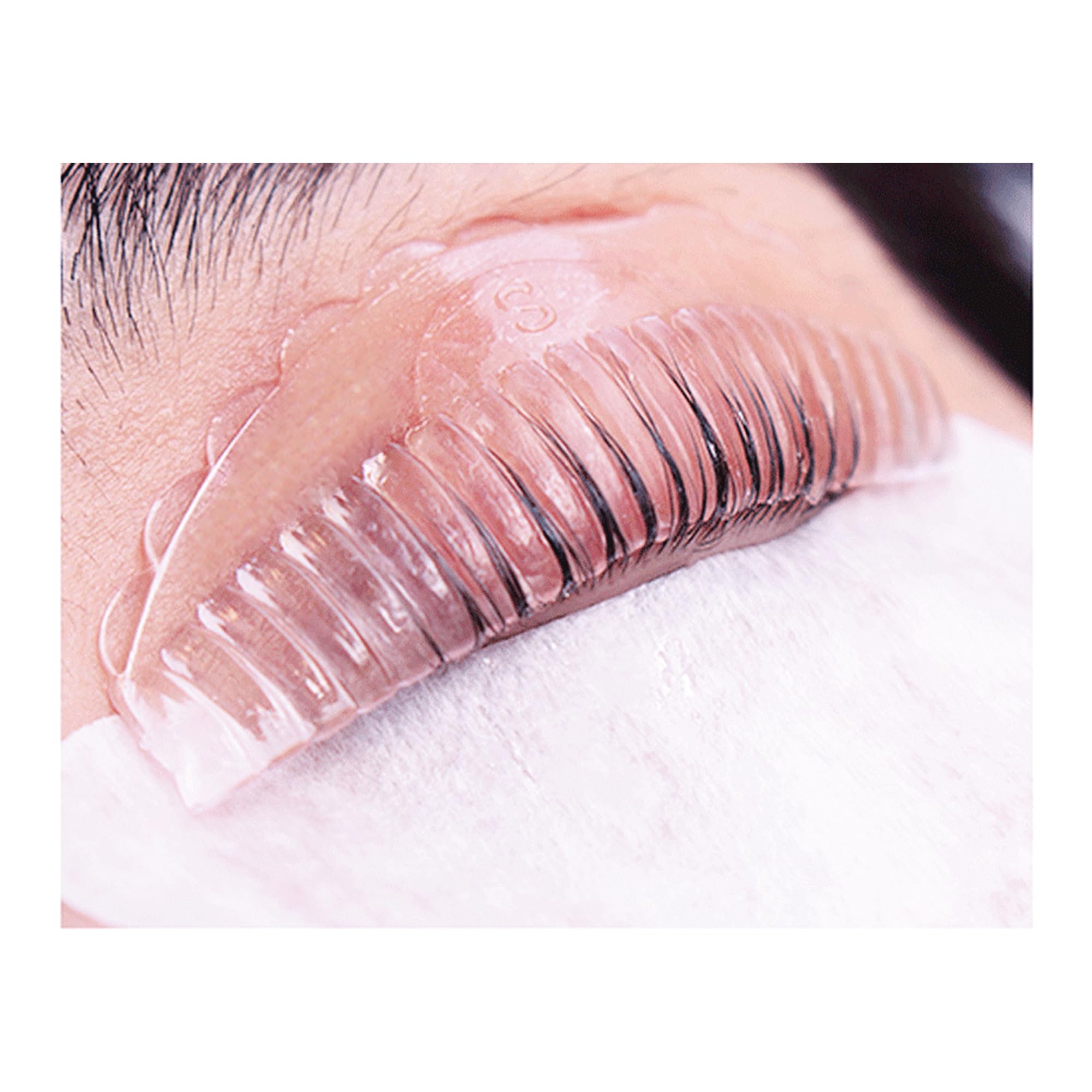 YSEN'S Pad per Laminazione Ciglia, 8 Bigodini Scanalati Autoadesivi Senza Colla sulla Palpebra, Più Spessi, in Silicone Gel, Lash Lift Professionale S M L XL