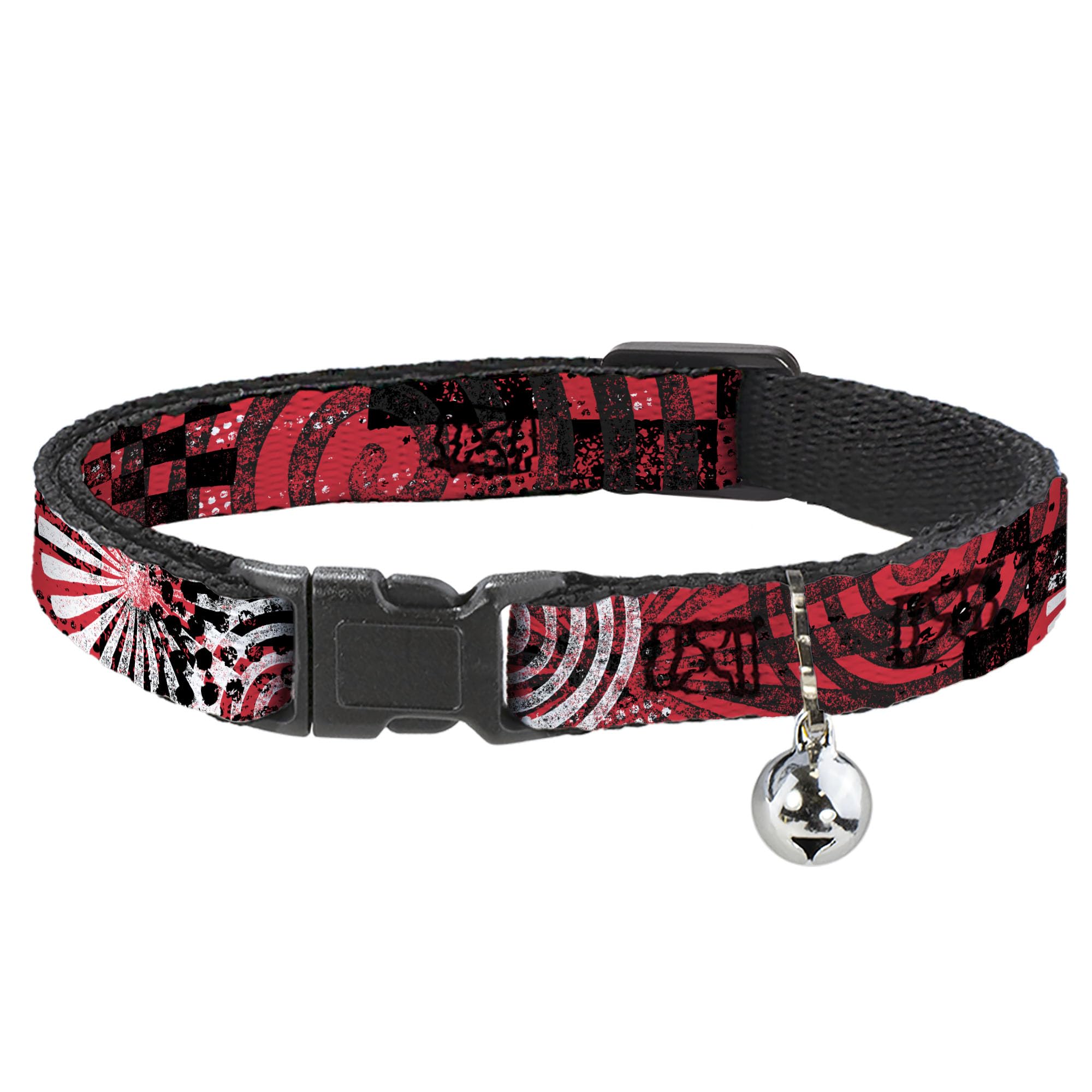 Collar para gato breakaway Buckle-Down de 20 a 30 cm mediano con diseño de chubasquero