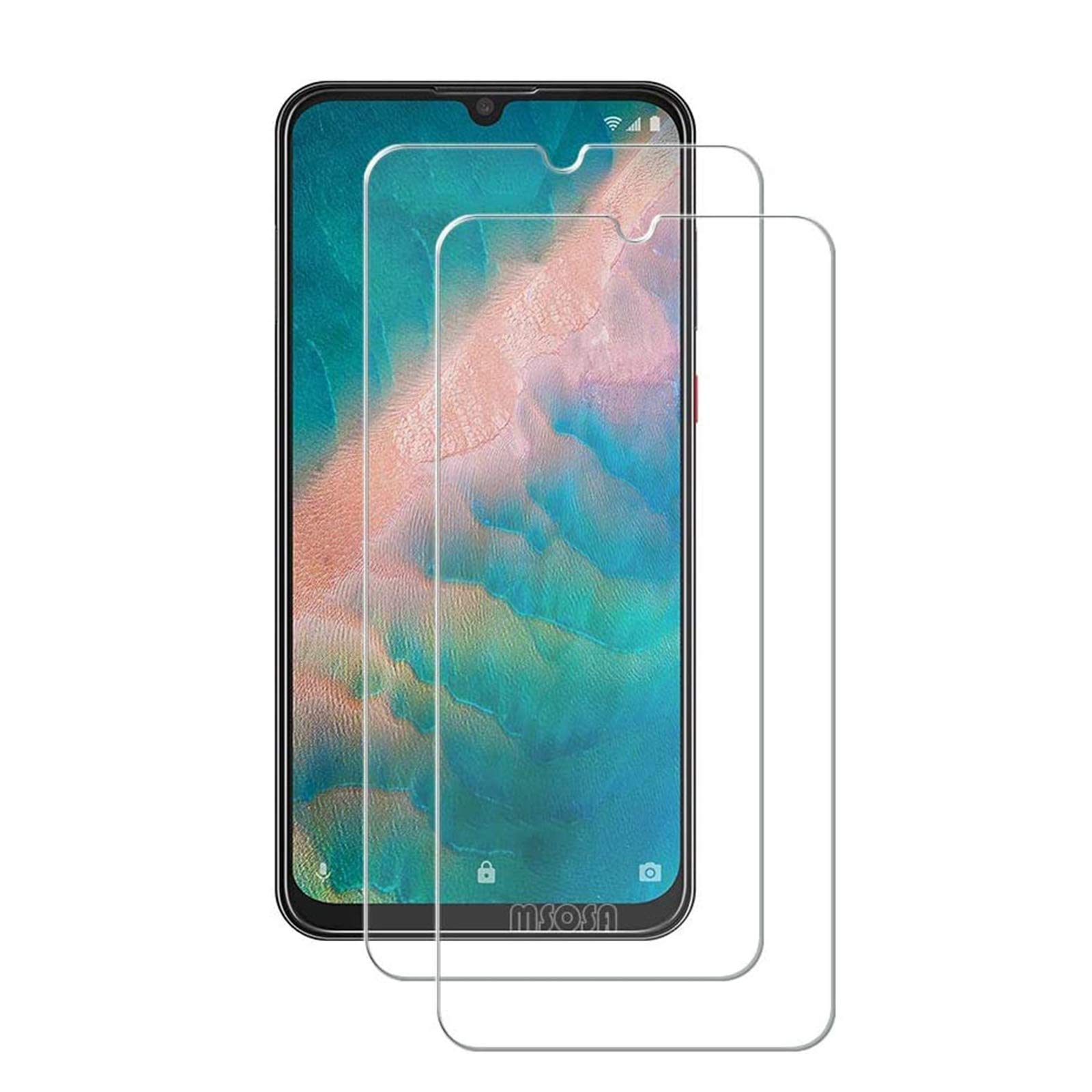 MSOSA Compatible with Screen Protector ZTE Blade V10,[2 Pack] Ultra Clear /9H Hardness Tempered glass for ZTE Blade V10