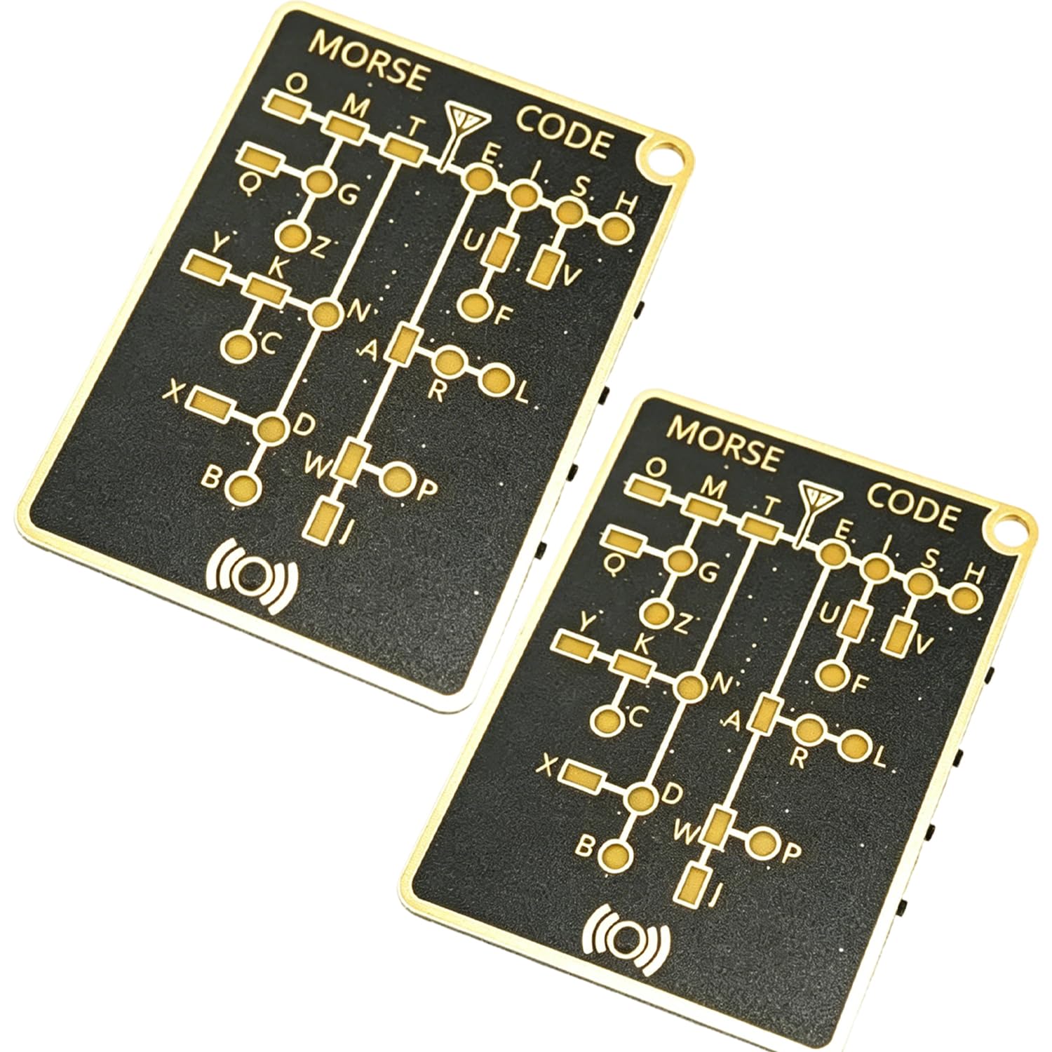 Morse Code Trainer Card Pro (LED Edition) – Interactive LED Morse Code Learning Tool, Professional PCB Style, Multi-Mode Trainer with Immediate Feedback and Practice Features (1pc) — view 9