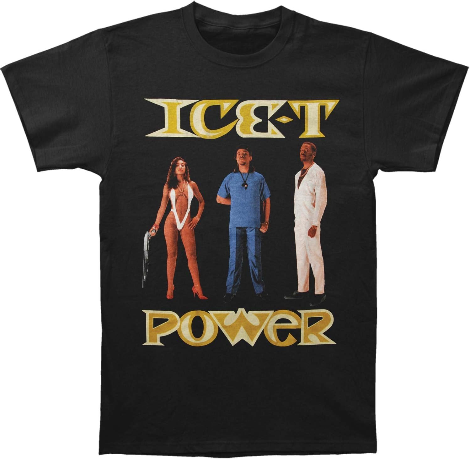 Ice-T Men's Power Album Cover Slim Fit T-Shirt