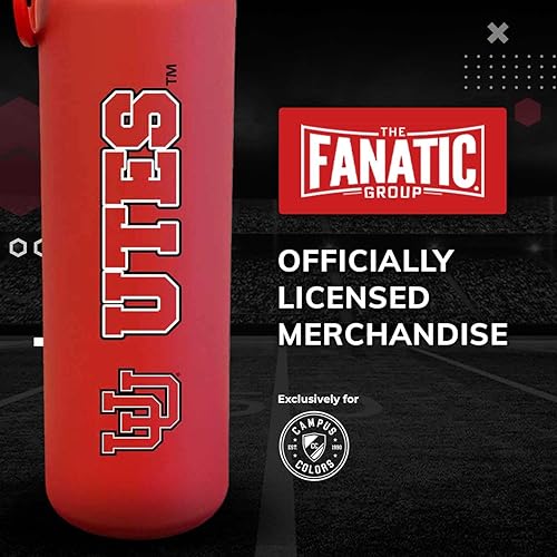 Vista 41 de Campus Colors Botella de agua de acero inoxidable de la NCAA, tapa giratoria, 24 onzas, clip de transporte, mantiene tus bebidas calientes o frías