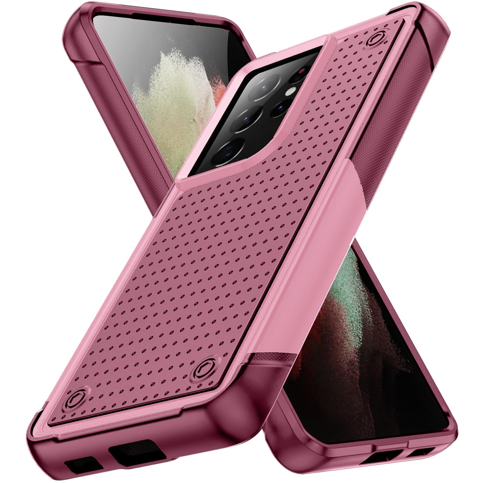 Designed for Samsung Galaxy S21 Ultra Case 2 in 1 Gift Militay Grade Drop Protective Rugged Heavy Duty Cover Shockproof Case for Galaxy S21 Ultra