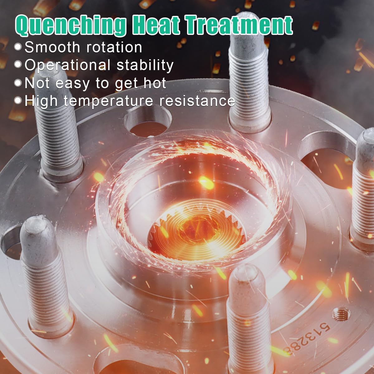 2Pcs Front Wheel Bearing Hub Assembly 513288 Compatible with Buick Regal 2011-2017 & for Cadillac XTS 2013-2017 & for Chevrolet Equinox 2010-2017 & for GMC Terrain 2010-2017 Wheel Hub with 5 Lug ABS