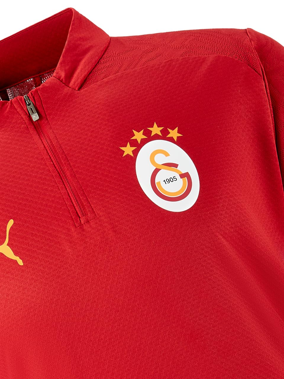 Puma Galatasaray Istanbul GSK T-shirt d'entraînement en jersey avec fermeture éclair 1/4 Rouge