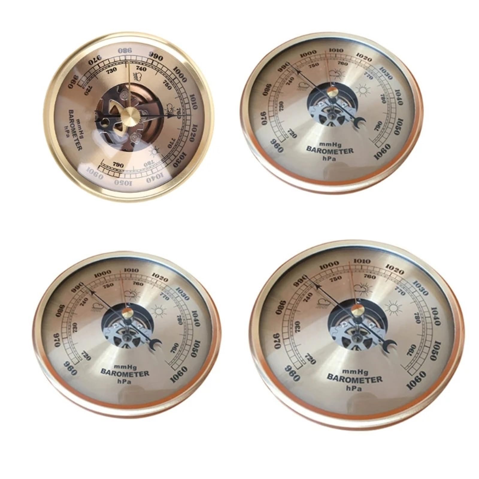 BaróMetro Barómetro aneroide for el hogar, barómetro interior, instrumento meteorológico preciso montado en la pared(90mm)
