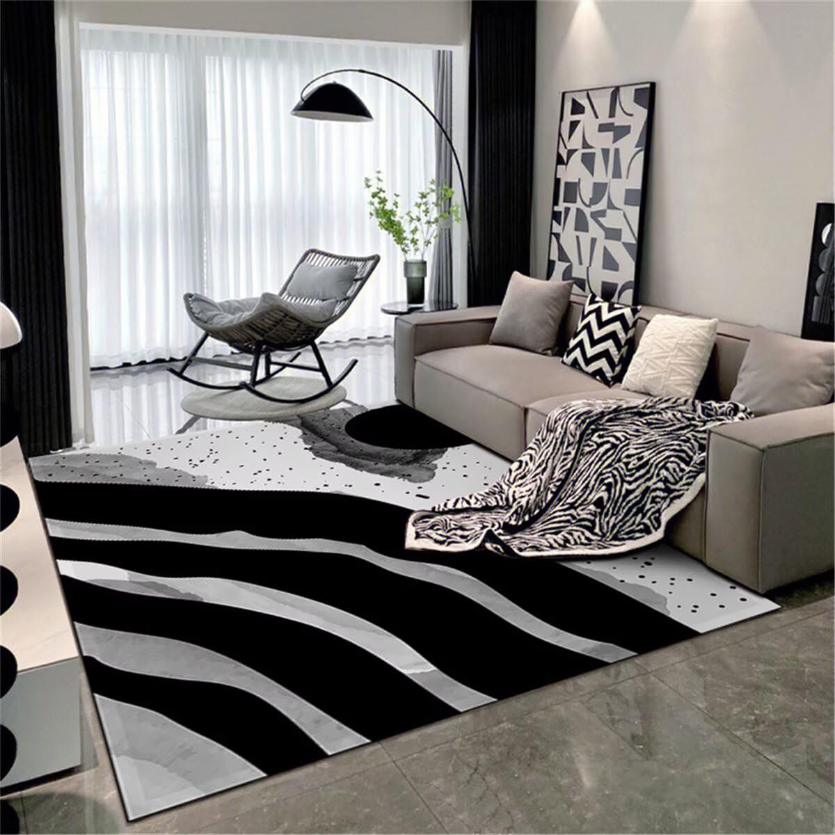 Bureau grand salon style moderne pour optimiser l'espace et le confort