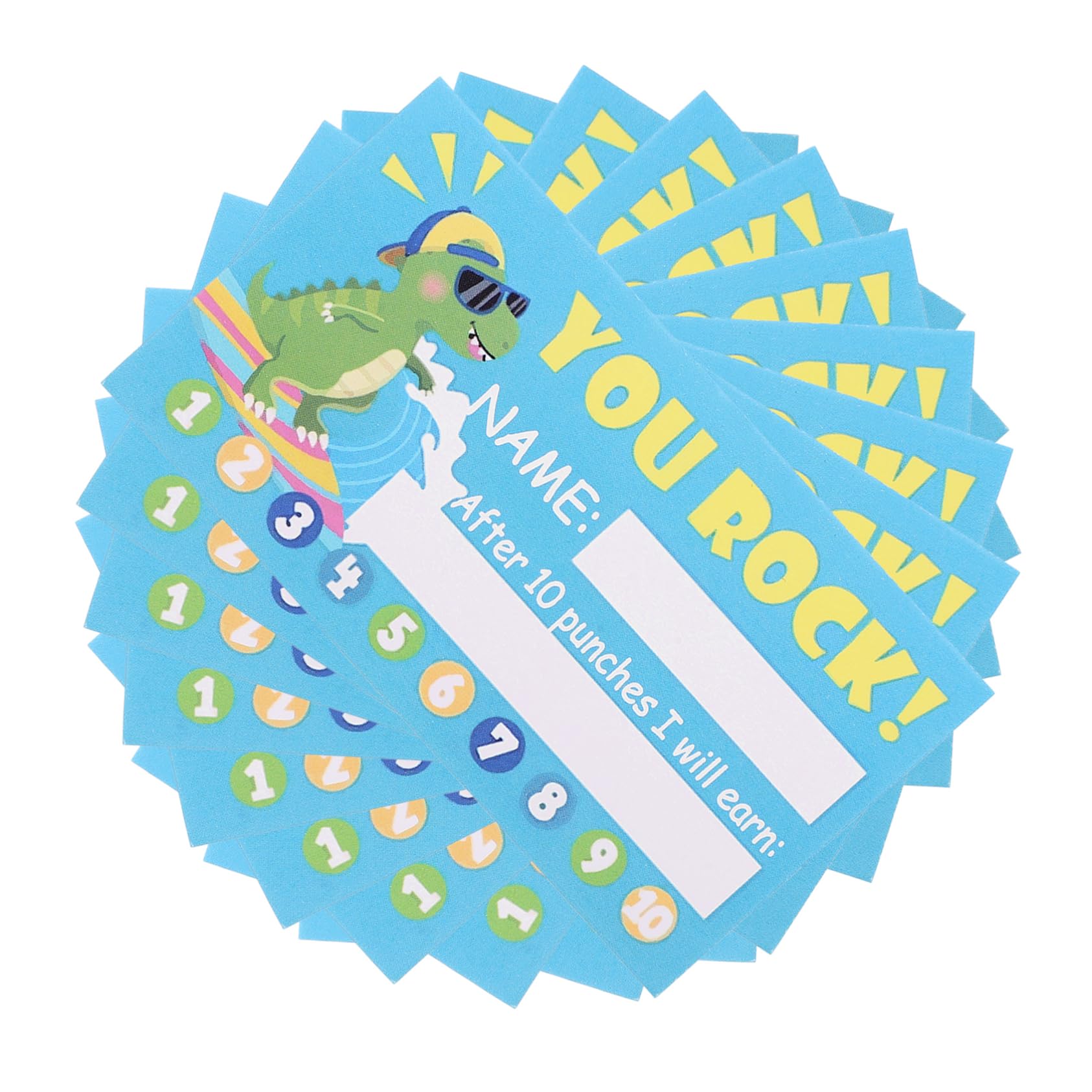 SHINEOFI 1000piezas Tarjetas De Recompensa Para De Tarjetas Perforadas Motivadoras Para Aula Comportamiento y Fomento Diseño Para Profesores y