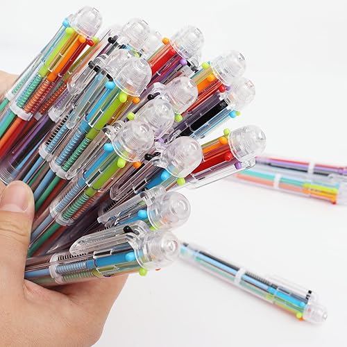 Miniatura 2 de Mluchee Paquete de 36 bolígrafos multicolor en uno, bolígrafos divertidos a granel para niños de 8 a 12 años, bolígrafos retráctiles de arcoíris,