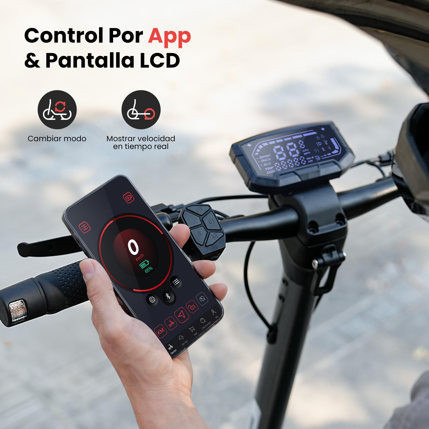 iScooter Patinete eléctrico Todoterreno iX7Pro, 500W*2 Doble Motor, Homologado DGT, 15AH Batería, Autonomía 55-60KM, Cerradura Electrónica, Smart App, Carga 150 kg, 4 Modos de Velocidad 10"